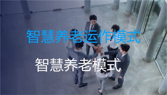 智慧养老运作模式